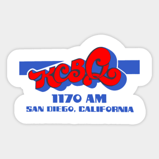 KCBQ 1170 AM San Diego Sticker